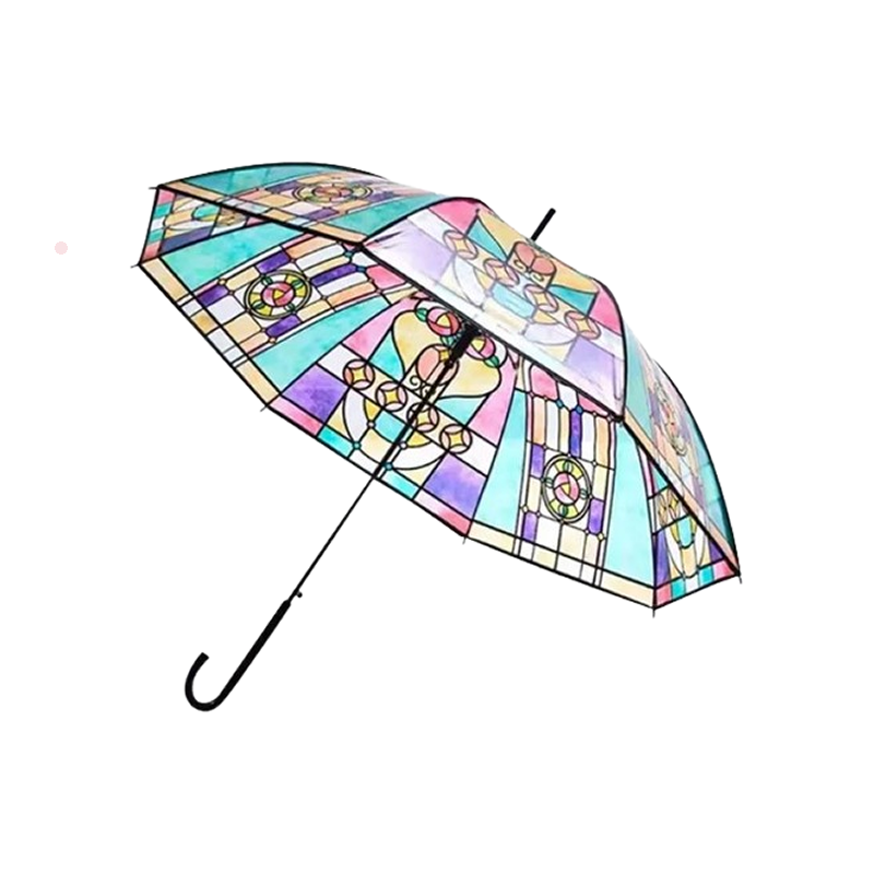 Stained Glass Plastic Umbrella