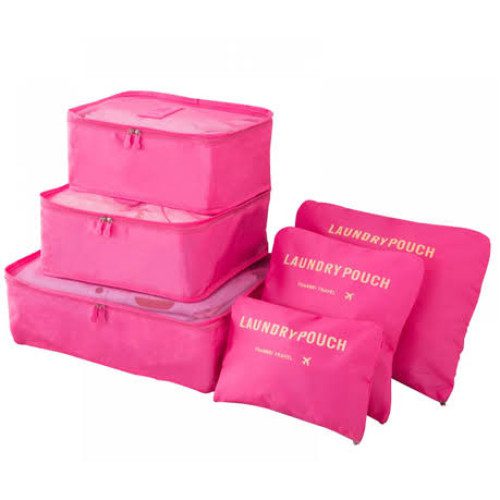 6 Piece Travel Laundry Pouch
