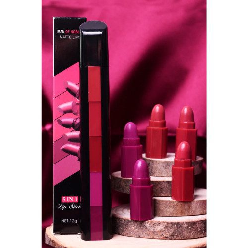 Mnm Box Deals | Iman Of Noble Matte 5 In 1 Lipstick Iman of Noble Matte 5 in 1 Lipstick - Image 2