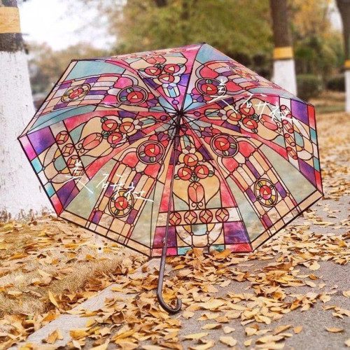 Mnm Box Deals | Stained Glass Plastic Umbrella Stained Glass Plastic Umbrella - Image 4
