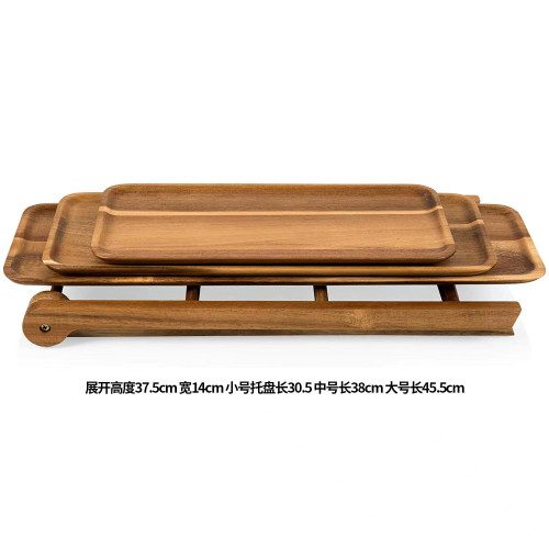 Mnm Box Deals | 3 Layer Bamboo Serving Trays 3 Layer Bamboo Serving Trays - Image 3
