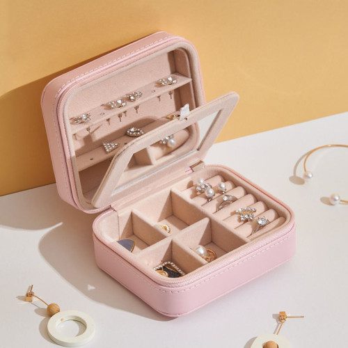 Mnm Box Deals | Pu Zipper Jewelry Case Pu Zipper Jewelry Case - Image 3
