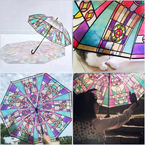 Mnm Box Deals | Stained Glass Plastic Umbrella Stained Glass Plastic Umbrella - Image 3