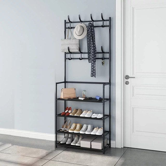 Multi-functional 2 Layer Clothing Rack
