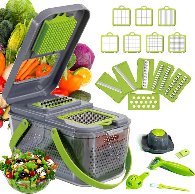 Mnm Box Deals | 22 Piece Multi-Functional Vegetable Slicer 22 Piece Multi-functional Vegetable Slicer