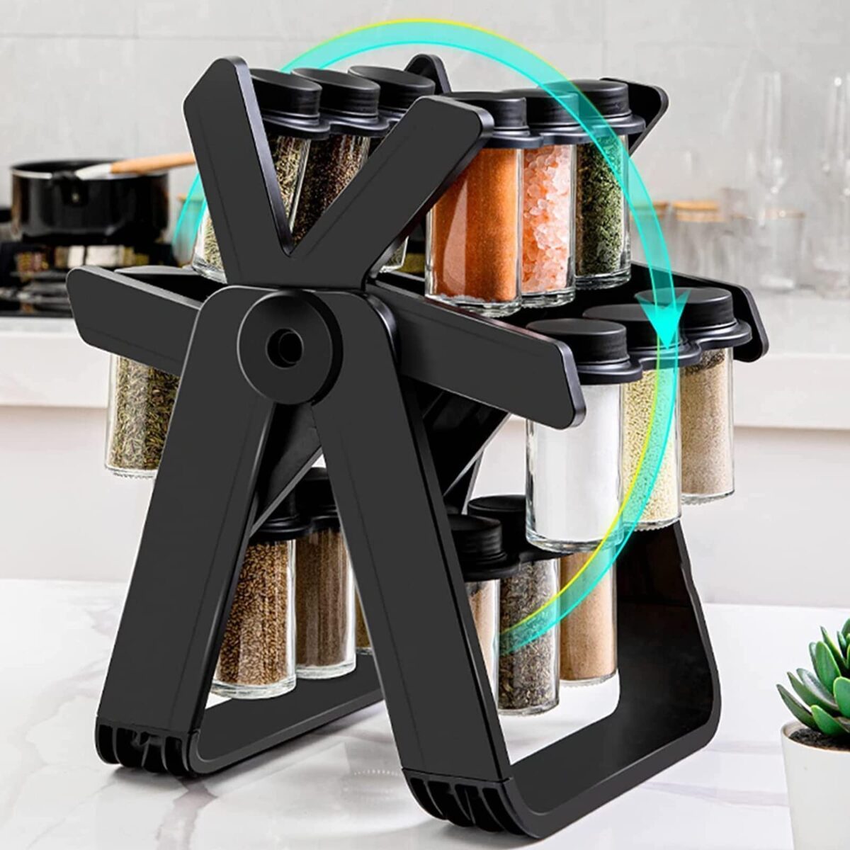 Mnm Box Deals | 18 Piece Jar Rotating Spice Rack 18 Piece Jar Rotating Spice Rack - Image 7