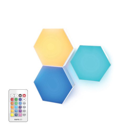 Mnm Box Deals | 3 Piece Remote Control Hexagon Led Lights 3 Piece Remote Control Hexagon Led Lights - Image 3