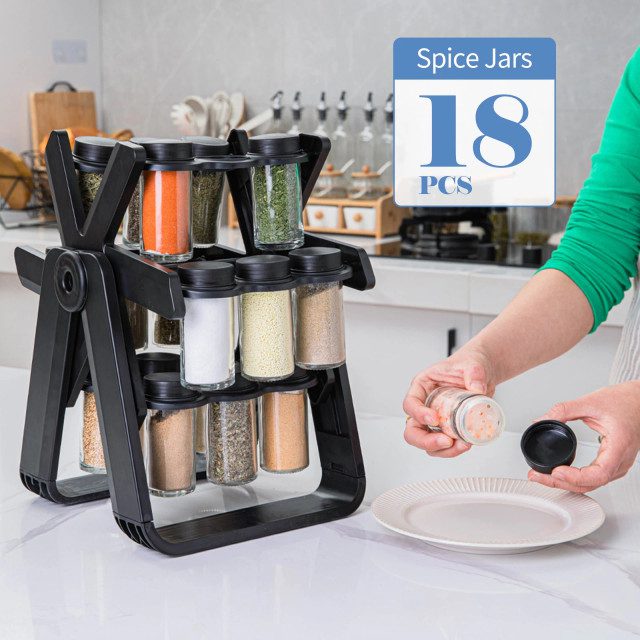 Mnm Box Deals | 18 Piece Jar Rotating Spice Rack 18 Piece Jar Rotating Spice Rack - Image 3