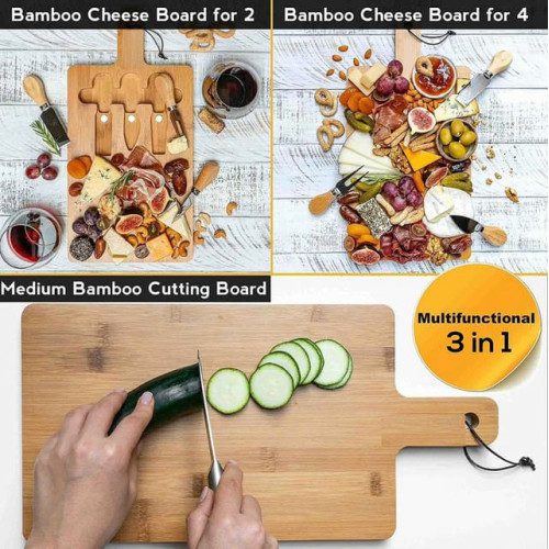 Mnm Box Deals | Bamboo Cheese Board And Knife Set Bamboo Cheese Board and Knife Set - Image 7