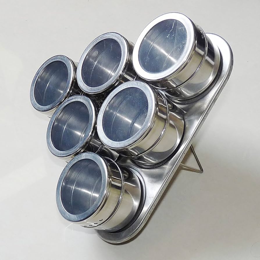 Mnm Box Deals | 6 Piece Magnetic Triangle Spice Rack 6 Piece Magnetic Triangle Spice Rack - Image 3