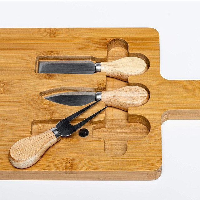 Mnm Box Deals | Bamboo Cheese Board And Knife Set Bamboo Cheese Board and Knife Set - Image 6