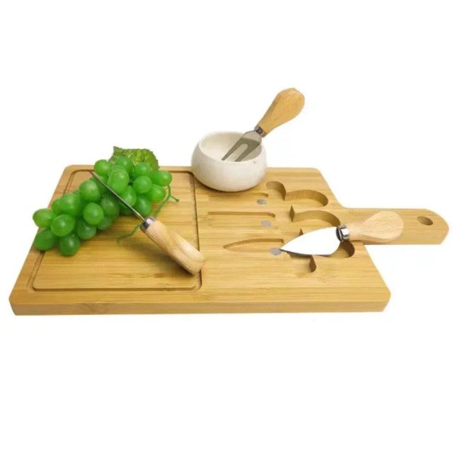 Mnm Box Deals | Bamboo Cheese Board And Knife Set Bamboo Cheese Board and Knife Set - Image 5