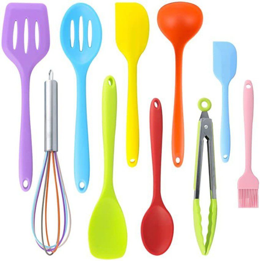 Mnm Box Deals | 10 Piece Silicone Multi-Color Utensil Set 10 Piece Silicone Multi-color Utensil Set - Image 3