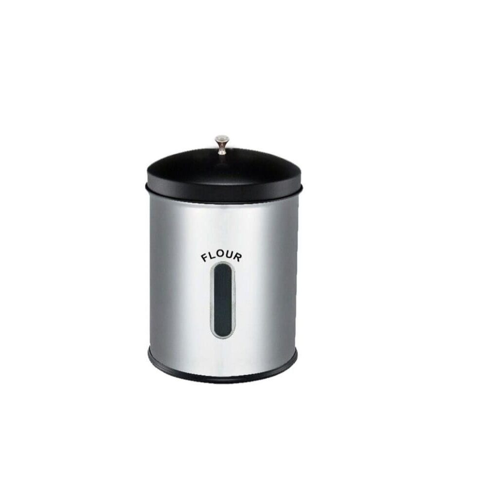 Stainless Steel 5Ltr Storage Canister-Flour