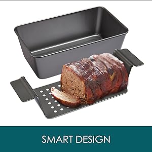 Mnm Box Deals | Meatloaf Pan With Drain Tray Meatloaf Pan with Drain Tray - Image 3