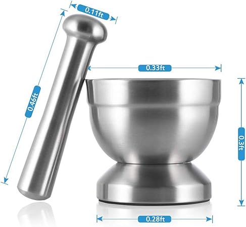 Mnm Box Deals | Stainless Steel Mortar And Pestle Stamper Stainless Steel Mortar and Pestle Stamper - Image 7