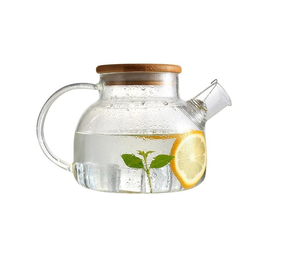Mnm Box Deals | Borosilicate Glass Tea Pot With Bamboo Lid Borosilicate Glass Tea Pot with Bamboo Lid - Image 8