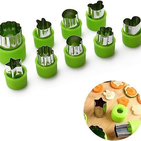 9 Piece Stainless Steel Food Cutters