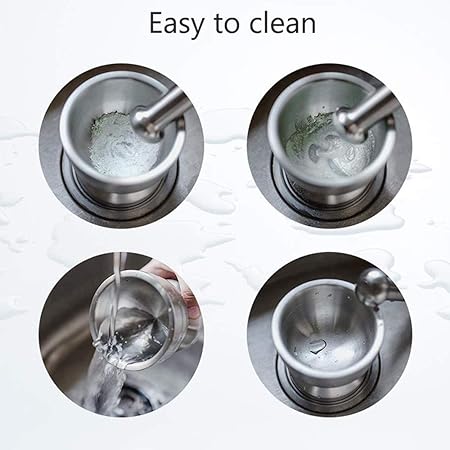 Mnm Box Deals | Stainless Steel Mortar And Pestle Stamper Stainless Steel Mortar and Pestle Stamper - Image 8