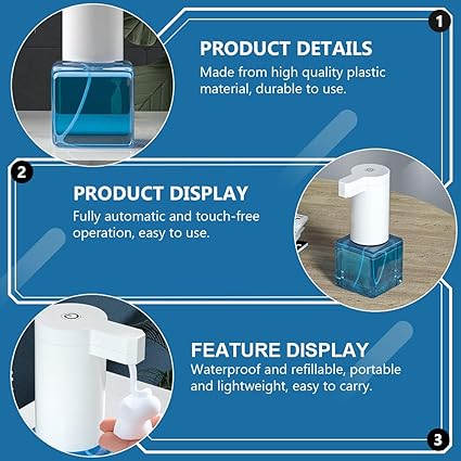 Mnm Box Deals | Rechargeable Automatic Foam Soap Dispenser Rechargeable Automatic Foam Soap Dispenser - Image 7