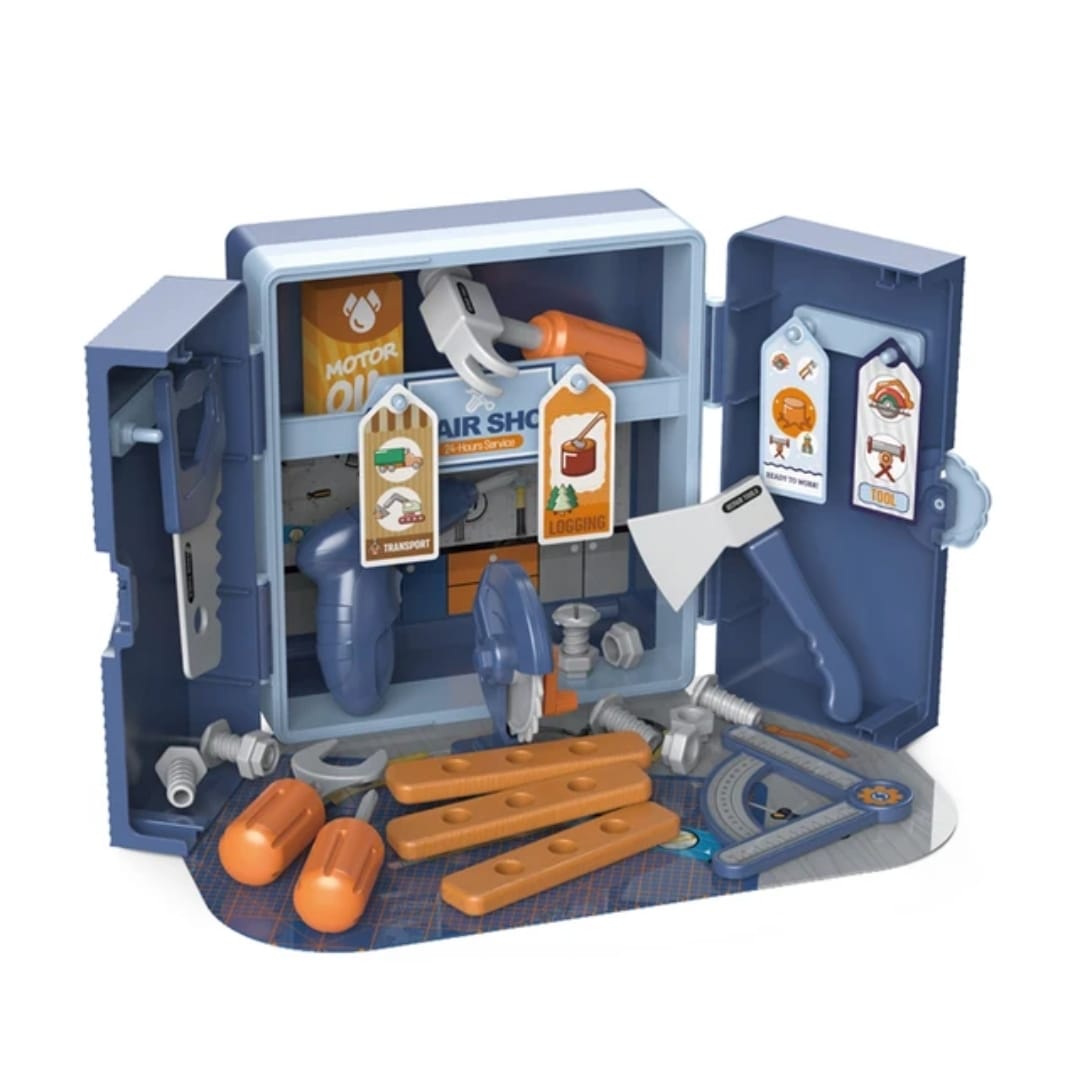 32 Piece 2 in 1 Toy Tool Set