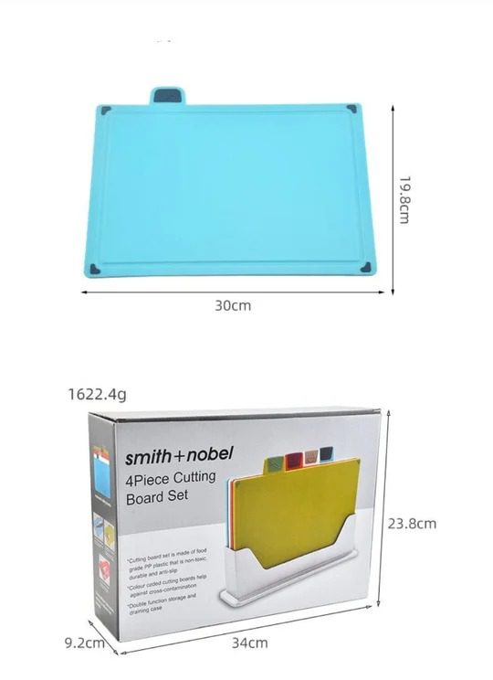 Mnm Box Deals | Smith + Noble Cutting Board Set - 4 Piece Smith + Noble Cutting Board Set - 4 Piece - Image 4
