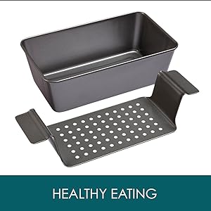 Mnm Box Deals | Meatloaf Pan With Drain Tray Meatloaf Pan with Drain Tray - Image 4