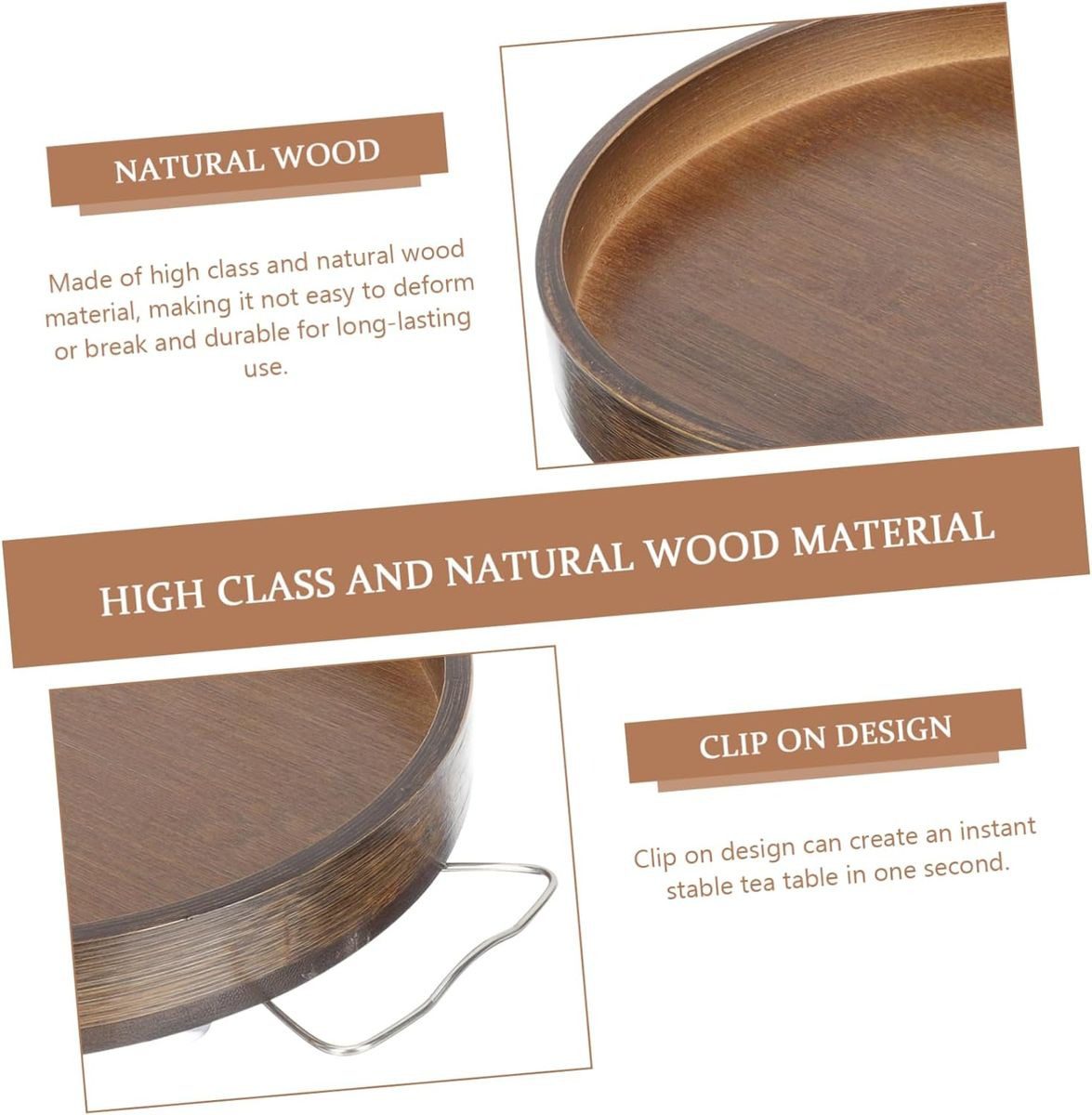 Mnm Box Deals | Wooden Clip-On Sofa Armrest Tray Table Wooden Clip-On Sofa Armrest Tray Table - Image 7