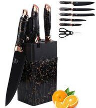 7 Piece Non Stick Coated Marble Knife Set