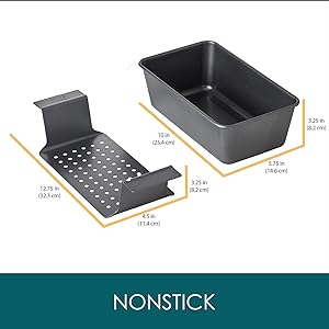 Mnm Box Deals | Meatloaf Pan With Drain Tray Meatloaf Pan with Drain Tray - Image 5