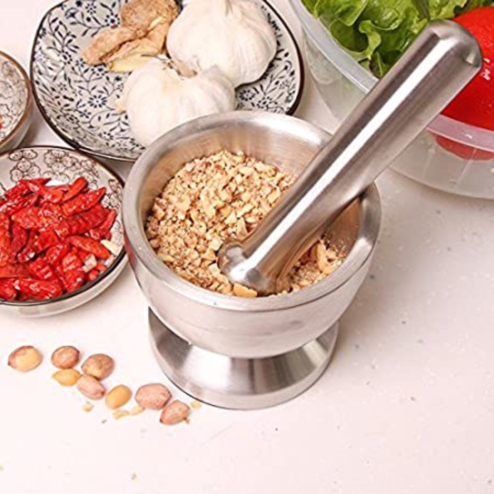 Mnm Box Deals | Stainless Steel Mortar And Pestle Stamper Stainless Steel Mortar and Pestle Stamper - Image 2