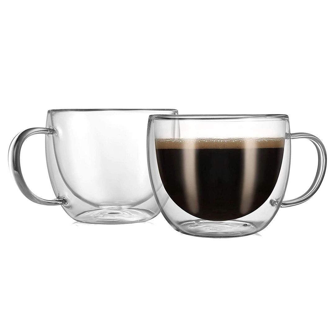 Mnm Box Deals | 2 Piece Double Wall Glass Mugs 300Ml 2 Piece Double Wall Glass Mugs 300ml - Image 3