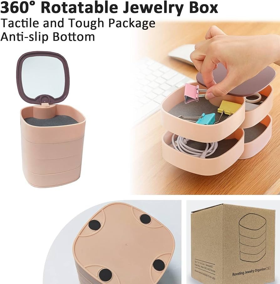 Mnm Box Deals | Rotating Jewelry Organizer - 4 Tier Rotating Jewelry Organizer - 4 Tier - Image 5