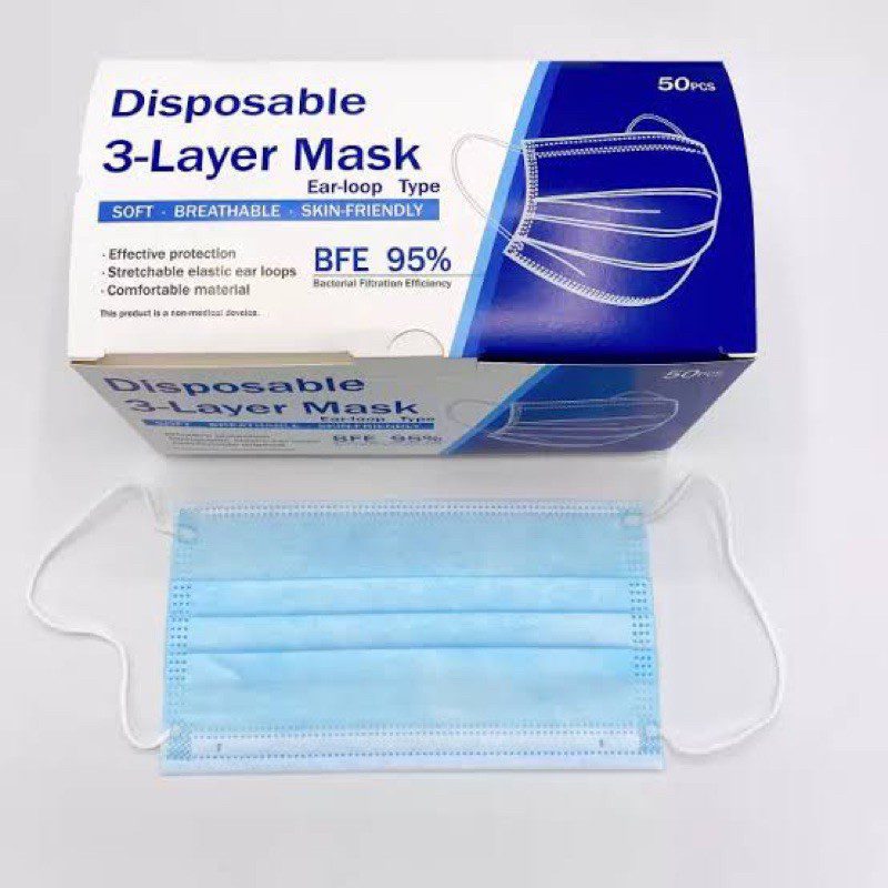 Mnm Box Deals | 50 Piece Boxed Face Mask Disposable 3-Ply 50 Piece Boxed Face Mask Disposable 3-Ply - Image 2