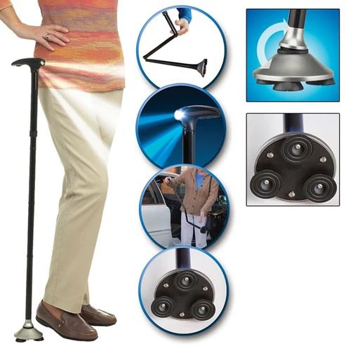 Folding Cane with Flashlight
