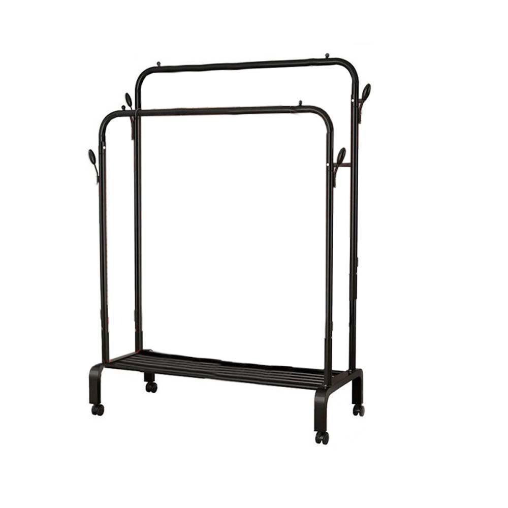 Double Rail Clothing and Shoe Storage Rack
