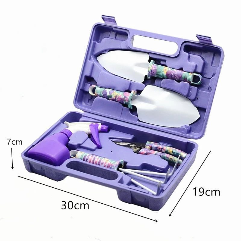 Mnm Box Deals | 5 Piece Purple Floral Gardening Tool Set 5 Piece Purple Floral Gardening Tool Set - Image 8