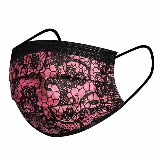 Mnm Box Deals | Floral Lace Disposable 3-Ply Face Mask 10Pcs Floral Lace Disposable 3-Ply Face Mask 10pcs - Image 6