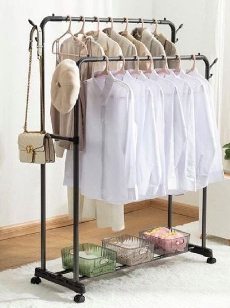 Mnm Box Deals | Double Rail Clothing And Shoe Storage Rack Double Rail Clothing and Shoe Storage Rack - Image 3