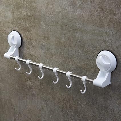 Self Adhesive Towel Rail with Hooks