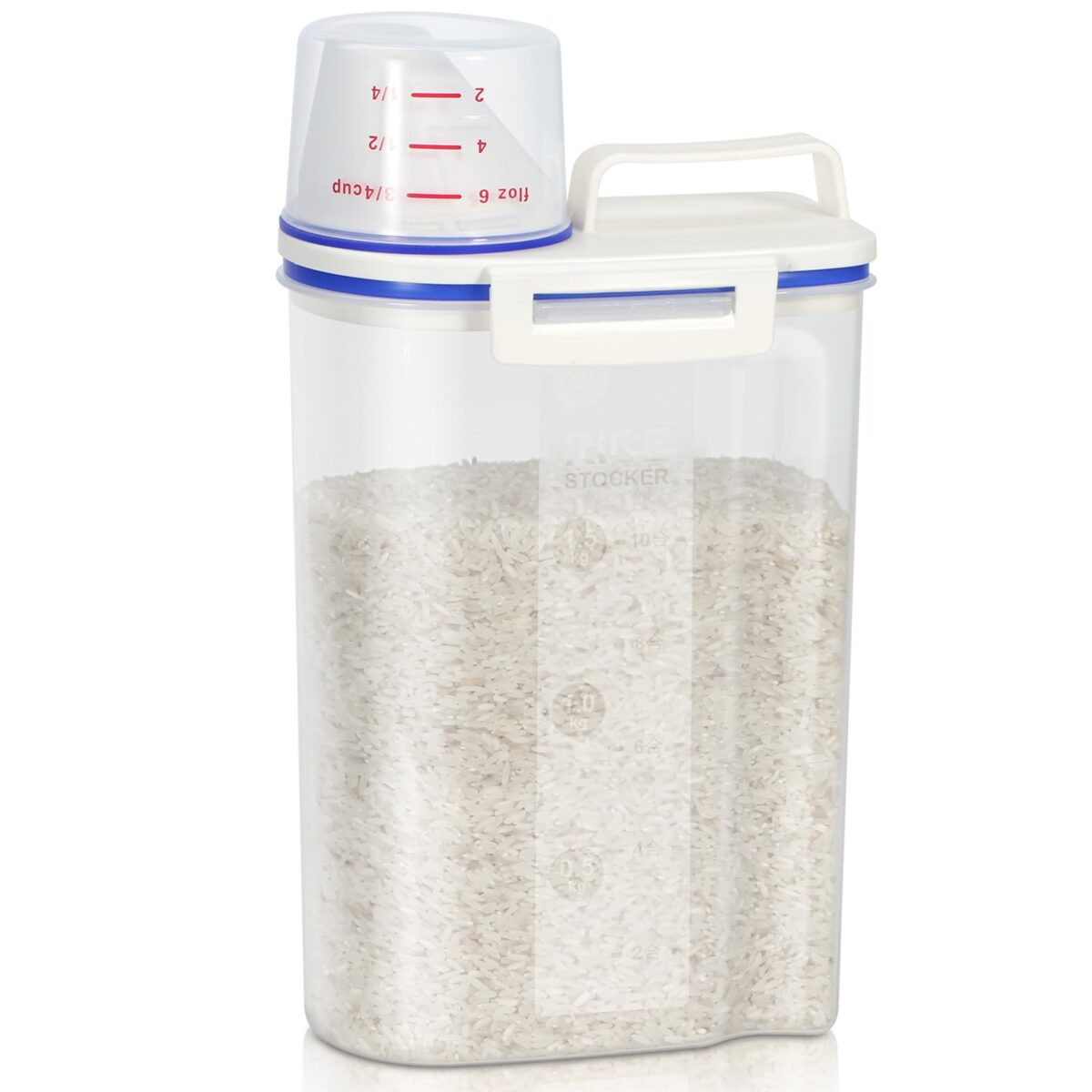 Rice Container with Measuring Cup Set