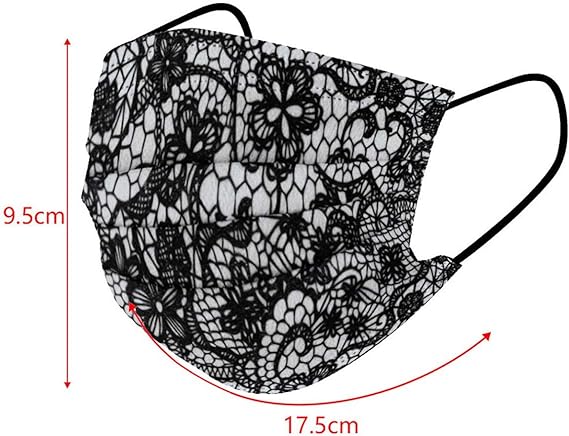 Mnm Box Deals | Floral Lace Disposable 3-Ply Face Mask 10Pcs Floral Lace Disposable 3-Ply Face Mask 10pcs - Image 5