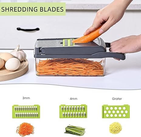 Mnm Box Deals | 16 Piece Vegetable Slicer 16 Piece Vegetable Slicer - Image 4