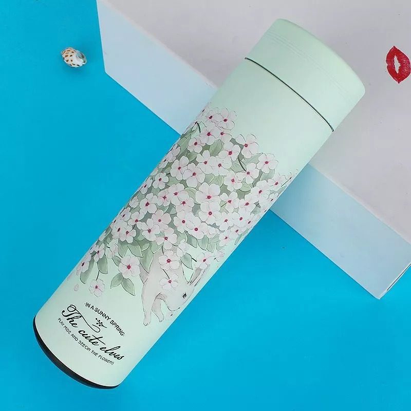 Mnm Box Deals | 500Ml Floral Flask Thermos Cup With Strainer 500ml Floral Flask Thermos Cup with Strainer - Image 3