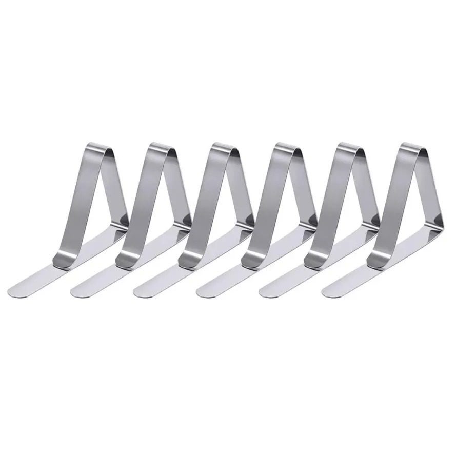 6 Pieces Stainless Steel Tablecloth Clips