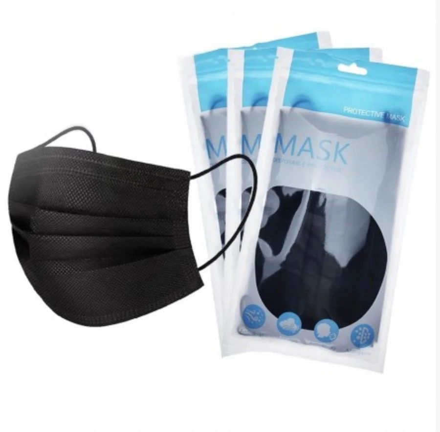 10 Pack Black Surgical Face Mask