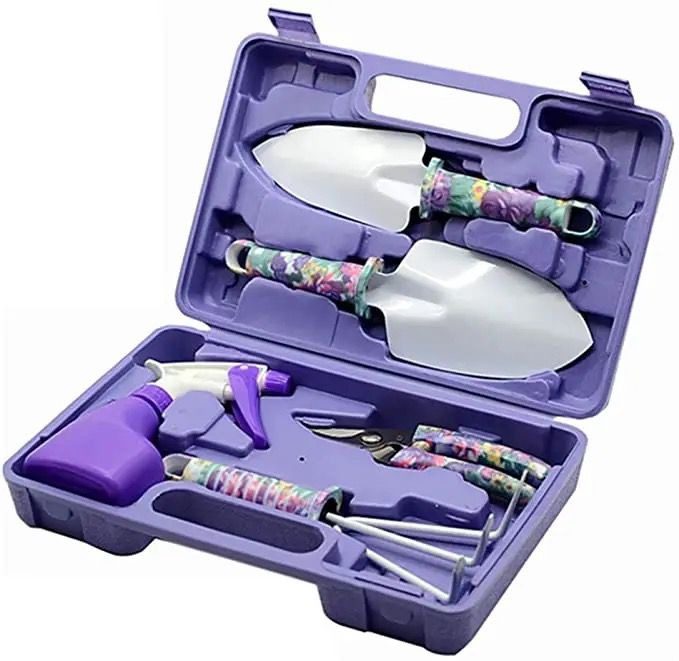 Mnm Box Deals | 5 Piece Purple Floral Gardening Tool Set 5 Piece Purple Floral Gardening Tool Set - Image 3