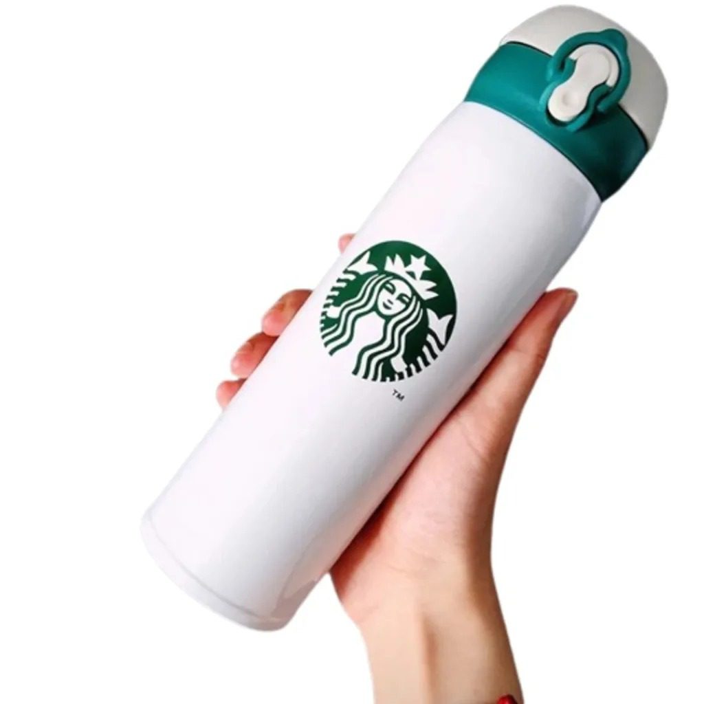 Starbucks Thermos Flask Cup White & Green