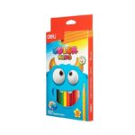 MnM Box Deals | Deli Jumbo 12 Colored Pencil and Sharpener