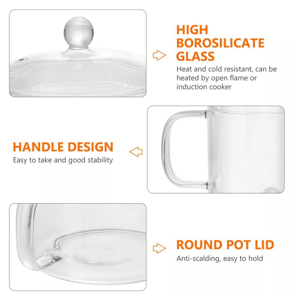 Mnm Box Deals | Borosilicate Glass Pot With Lid 1.4Lt Borosilicate Glass Pot with Lid 1.4Lt - Image 8